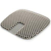 Quipulse Cooling Gel Honeycomb Large Seat Cushion in Grey