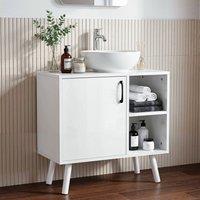 EONLION Bathroom Under Sink Cabinet in White