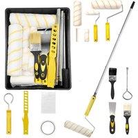 FLAVORA 17 Pieces Paint Roller Brush Tray Set | Size: 10000mm x 520mm