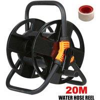 FLAVORA 20m Hose Pipe Reel Garden Cart in Black | Size: 100g