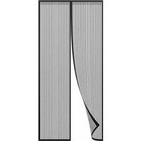 FLAVORA Magic Curtain Door Mesh Magnetic in Black | Size: 1