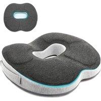 EONLION Donut Cushion Memory Foam Medical in Grey | Size: 120 cm x 90 cm