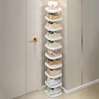 FORGEVIO SHOE RACK 10 TIERS SHELF ORGANISER STORAGE STAND in White
