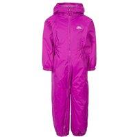 Trespass Dripdrop Padded Waterproof Rain Suit in Purple | Size: 2-3 Years
