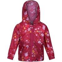 Peppa Pig Regatta Floral Packaway Waterproof Jacket in Dark Pink | Size: 18-24 m