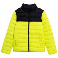 4F Colour Block Synthetic Down Padded Jacket in Green | Size: 10-11 Years