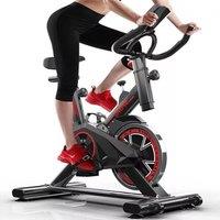 FLAVORA Indoor Flywheel Spinning Exercise Bike in Black | Size: 0-12 m