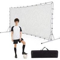 FLAVORA Portable Soccer Rebounder Training Net in Black | Size: 0-12 m