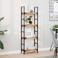 Berkfield Home Floating Shelves 4 pcs 40x20x4 cm Oil Finished Solid Wood Acacia in Brown | Size: 40 x 20 x 4 cm