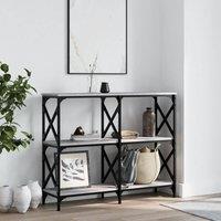 Berkfield Home Console Table Grey Sonoma 100x28x80.5 cm Engineered Wood