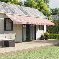 Berkfield Home Replacement Fabric for Awning Red & White Stripe 6x3.5 m