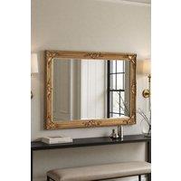 Yearn Mirrors Decorative Gold Mirror 104 x 74cm in Metallic Gold | Size: 104 x 74 cm