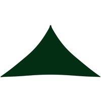 Berkfield Home Sunshade Sail Oxford Fabric Triangular 3.5x3.5x4.9 m Dark Green