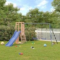 Berkfield Home Outdoor Playset Solid Wood Douglas in Brown
