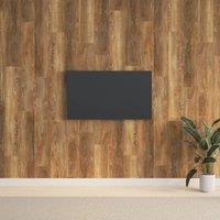 Berkfield Home Wall Panels Wood Look Brown PVC 2.06 m