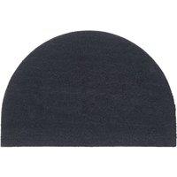 Berkfield Home Door Mat Dark Grey Half Round 60x90 cm Tufted Coir