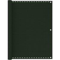 Berkfield Home Balcony Screen Dark Green 120x300 cm HDPE