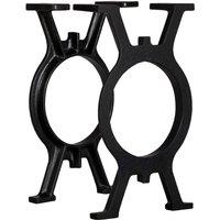 Berkfield Home Bench Legs 2 pcs O-Frame Cast Iron in Black