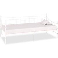 Berkfield Home Daybed Frame White Metal 90x200 cm
