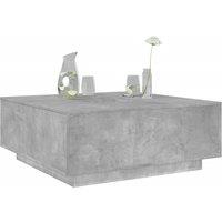 Berkfield Home Coffee Table Concrete Grey 100x100x40 cm Engineered Wood | Size: 100 x 100 x 40 cm