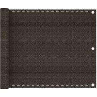 Berkfield Home Balcony Screen Brown 75x300 cm HDPE