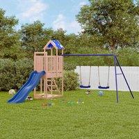 Berkfield Home Outdoor Playset Solid Wood Douglas in Brown
