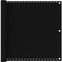 Berkfield Home Balcony Screen Black 90x500 cm HDPE