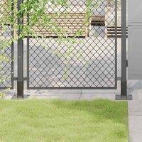 Berkfield Home Post Bases Square 4 pcs Anthracite 46x46 mm Powder-coated Steel