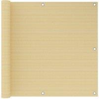 Berkfield Home Balcony Screen Beige 90x300 cm HDPE