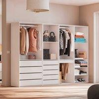 sweeek Modular Wardrobe Kit With 4 Units in White