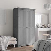 Berkfield Home Wardrobe BODO Grey 101x52x176.5 cm Solid Wood Pine