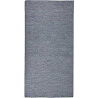 Berkfield Home Outdoor Flatweave Rug 100x200 cm Blue | Size: 100 cm diameter