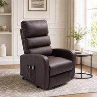 STILVORA Power Lift Recliner Chair with Massage & Heat, Brown
