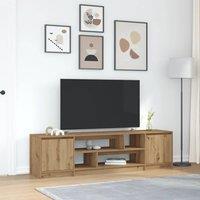 Berkfield Home TV Cabinet Artisan Oak 188.5x41x50 cm Engineered Wood in Brown