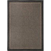 Berkfield Home Outdoor Flatweave Rug 120x170 cm Dark Brown | Size: 100 cm diameter