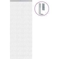 Berkfield Home Chain Door Fly Screen 80x221 cm Aluminium in Silver