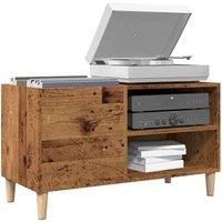Berkfield Home Record Cabinet Old Wood 84.5x38x48 cm Engineered Wood in Brown