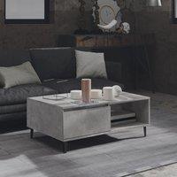 Berkfield Home Coffee Table Concrete Grey 90x60x35 cm Engineered Wood | Size: 90 x 60 x 35 cm