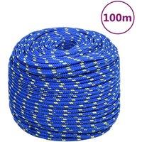 Berkfield Home Boat Rope Orange 2 mm 25 m Polypropylene in Blue