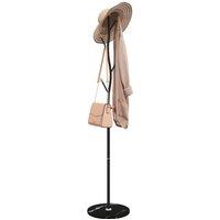 Berkfield Home Coat Stand Black 177 cm Powder-coated Iron