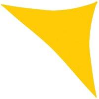 Berkfield Home Sunshade Sail 160 g/m Yellow 3.5x3.5x4.9 m HDPE
