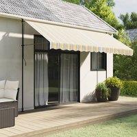 Berkfield Home Replacement Fabric for Awning Multicolour Stripe 4x3.5 m