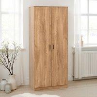 Seconique Dakotia 2 Door Wardrobe in Light Oak