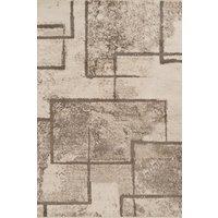Desire Rugs Rhodes Modern Living Room Simple Geometric Rugs -Enigma in Beige | Size: 160 cm x 230 cm