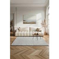 Allure Bath Fashions Softie Short Pile Faux Fur Rug - Large Modern Living Room Bedroom Rug in Light Grey | Size: 160 cm x 230 cm