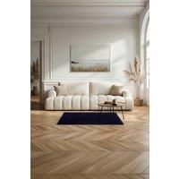 Allure Bath Fashions Softie Short Pile Faux Fur Rug - Large Modern Living Room Bedroom Rug in Navy | Size: 160 cm x 230 cm
