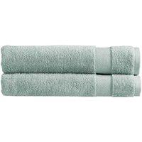 CHRISTY 'Refresh' 100% Cotton Lightweight Bath Towels Set of 2 in Duck Egg Blue