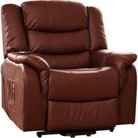 Artemis Home Almeira Electric Riser Recliner with Massage & Heat in Burgundy