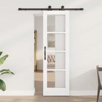 Berkfield Home Sliding Door with Hardware Set "ORKDAL" White 61x198.5 cm