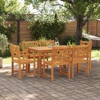 Berkfield Home Garden Chairs 2 pcs 56x56x90 cm Solid Wood Acacia in Brown | Size: 56 x 56 x 90 cm